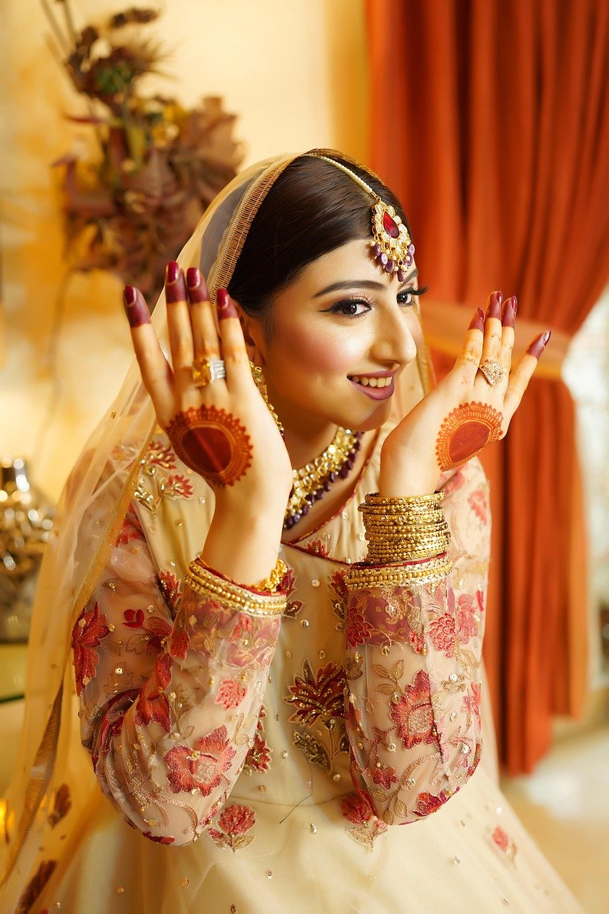 woman, bride, wedding, accessories, portrait, beauty